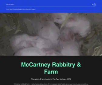 Mccartneyrabbitryfarm.com(McCartney Rabbitry & Farm) Screenshot