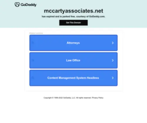 Mccartyassociates.net(Mccartyassociates) Screenshot