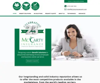 Mccartyinsuranceinc.com(McCarty Insurance) Screenshot