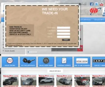 Mccartymotors.com Screenshot