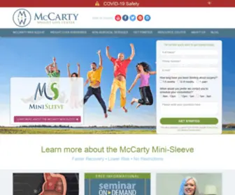 Mccartyweightloss.com(Dallas Weight Loss Surgeon) Screenshot