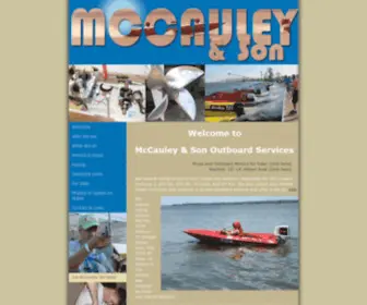 Mccauleyandson.com(McCauley & Son Outboard Services and Sale) Screenshot