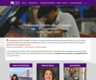 MCCCDF.org(Arizona College Scholarships) Screenshot