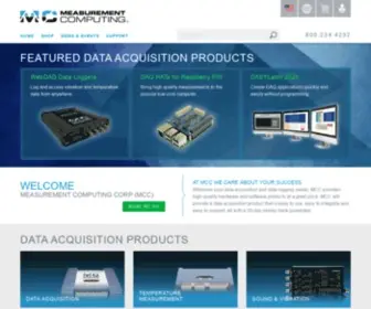 MCCDaq.com(Measurement Computing offers easy to use data acquisition (DAQ)) Screenshot