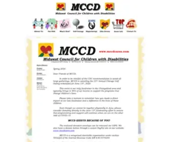 MCCDcares.com(MCCD is Midwest Council For Children With Disabilities) Screenshot