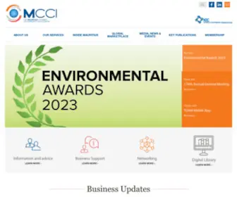 Mcci.org(Business, Economy, Trade, Tax, Mediation, Arbitration) Screenshot