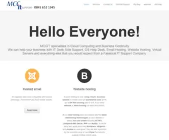 Mccit.co.uk(We fix IT problems and provide hosted services) Screenshot