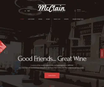 MCclaincellars.com(McClain Cellars Winery) Screenshot