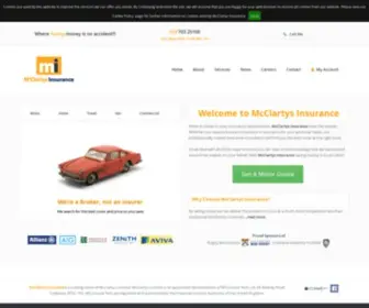MCclartysinsurance.co.uk(Page Redirection) Screenshot