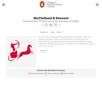 MCclelland.com(More than 100 years of great books from McClelland and Stewart) Screenshot