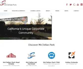 MCclellanpark.com(California's Unique Corporate Community) Screenshot