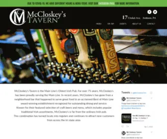 MCcloskeystavern.com(McCloskey's Tavern) Screenshot