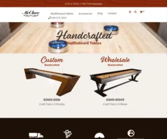 MCcluretables.com(Shuffleboards) Screenshot