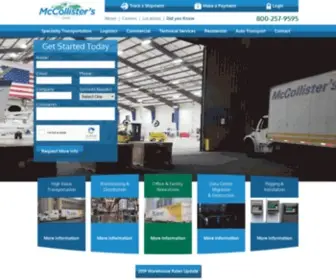 Mccollisters.com(McCollister's Transportation Group) Screenshot