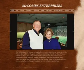 Mccombsenterprises.com(McCombs Enterprises) Screenshot