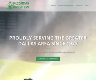 Mccommasirrigation.com(McCommas Irrigation) Screenshot