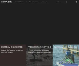 Mcconks.com(Affordable, sustainable, quality stand up paddle boards) Screenshot