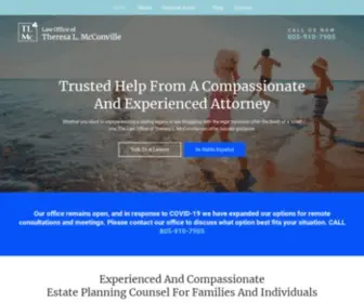 Mcconlaw.com(The Law Office of Theresa L. McConville) Screenshot