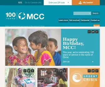 MCC.org(Mennonite Central Committee U.S) Screenshot