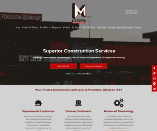 Mccormackconstruction.com(McCormack Construction) Screenshot