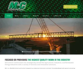 Mccormickconstruction.com(McCormick Construction Company) Screenshot