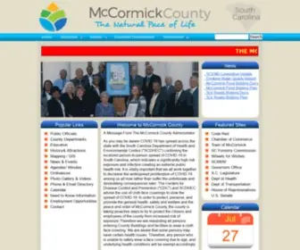 Mccormickcountysc.org(McCormick County) Screenshot