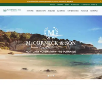 Mccormickcrematory.com(McCormick & Son Mortuaries) Screenshot