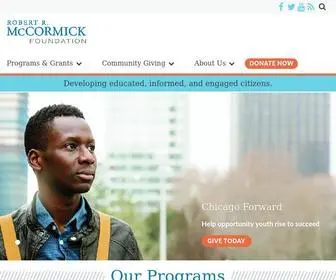 Mccormickfoundation.org(Mccormick Foundation) Screenshot