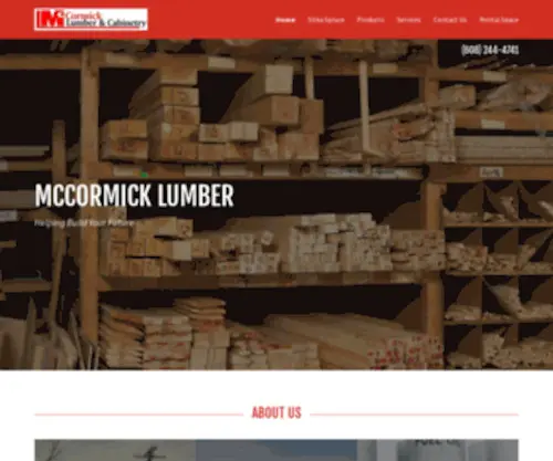 Mccormicklumber.com(McCormick Lumber) Screenshot