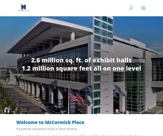 Mccormickplace.com(McCormick Place Convention Center Chicago) Screenshot