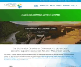 Mccormickscchamber.org(McCormick S.C) Screenshot