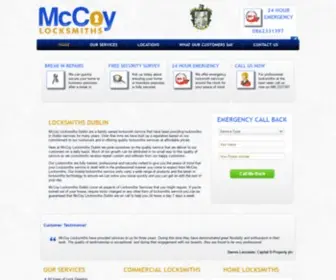 Mccoylocksmiths.ie(Locksmith Dublin) Screenshot