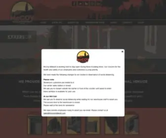Mccoymillwork.com(Millwork supply) Screenshot