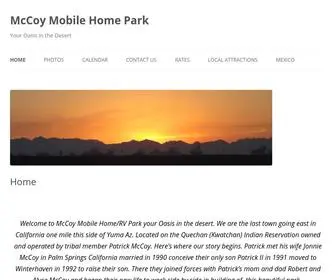 Mccoymobilehomepark.com(McCoy Mobile Home Park) Screenshot