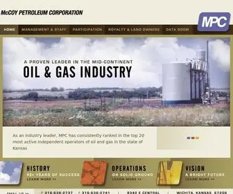 Mccoypetroleum.com(McCoy Petroleum Corporation) Screenshot