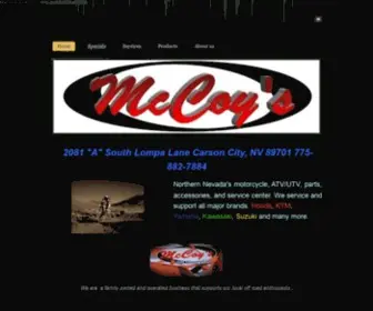 Mccoysoffroad.com(Dirt bike an atv repair parts and accessories) Screenshot