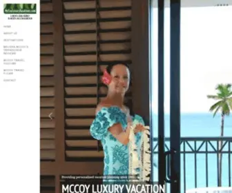 Mccoytravel.com(Hawaii, Tahiti, Bora Bora, Fiji Islands) Screenshot