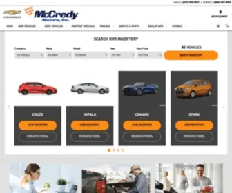 MCcredymotors.com(McCredy Motors) Screenshot