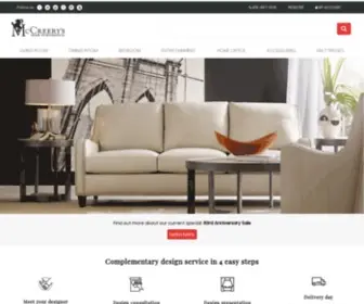 MCcreerys.com(McCreery's Home Furnishings) Screenshot