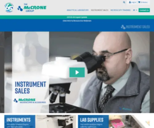 MCcronemicroscopes.com(Instrument Sales) Screenshot
