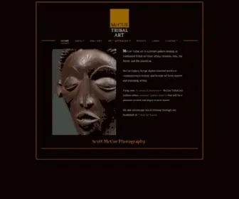 Mccuetribalart.com(African) Screenshot