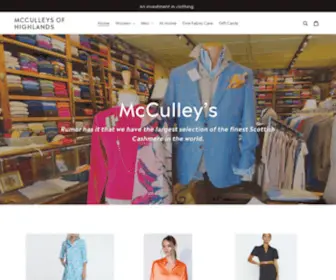 Mcculleys.com(McCulleys of Highlands) Screenshot