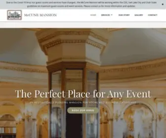 Mccunemansion.com(McCune Mansion) Screenshot