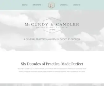 Mccurdycandler.com(McCurdy & Candler) Screenshot