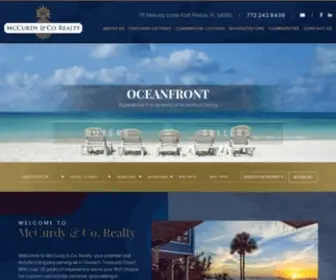 Mccurdyrealty.com(Find Homes for Sale in Fort Pierce FL) Screenshot