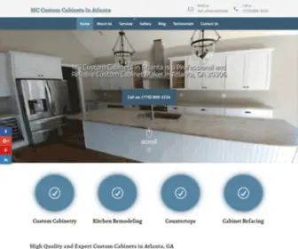 Mccustomcabinetsatlanta.com(MC Custom Cabinets in Atlanta) Screenshot