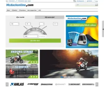 MCDackonline.com(Motorcykeldäck) Screenshot