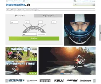 MCDaekonline.dk(Motorcykeldæk) Screenshot