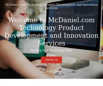 MCDaniel.com(Technology Product Development and Innovation Services) Screenshot