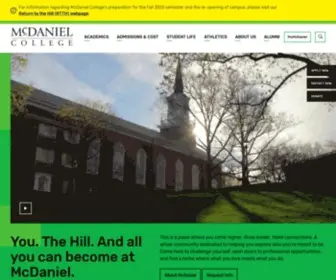 MCDaniel.edu(McDaniel College) Screenshot